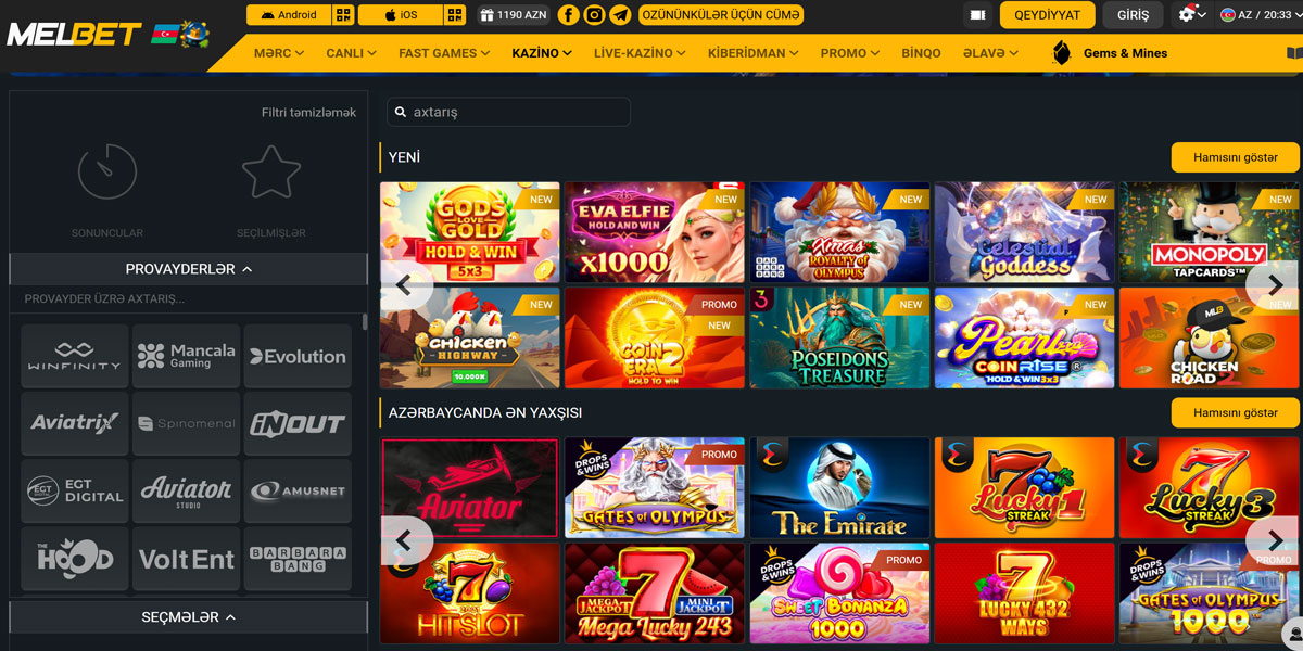 Melbet Casino Slot Games
