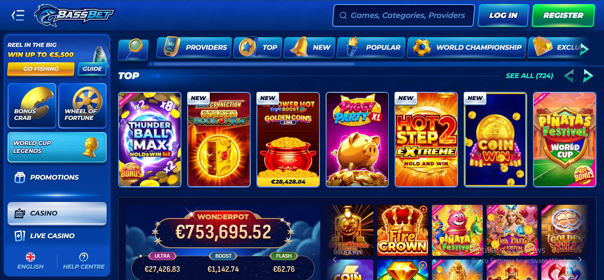 bassbet casino slot games