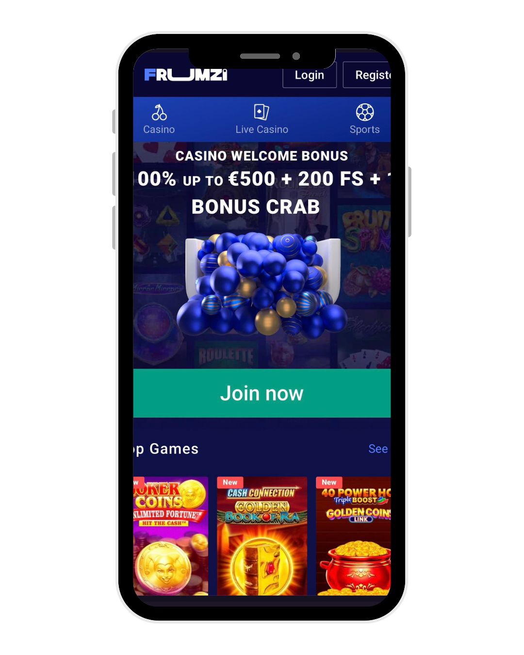 frumzi casino mobile home