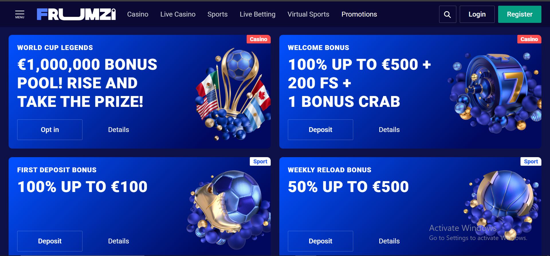frumzi casino promotions