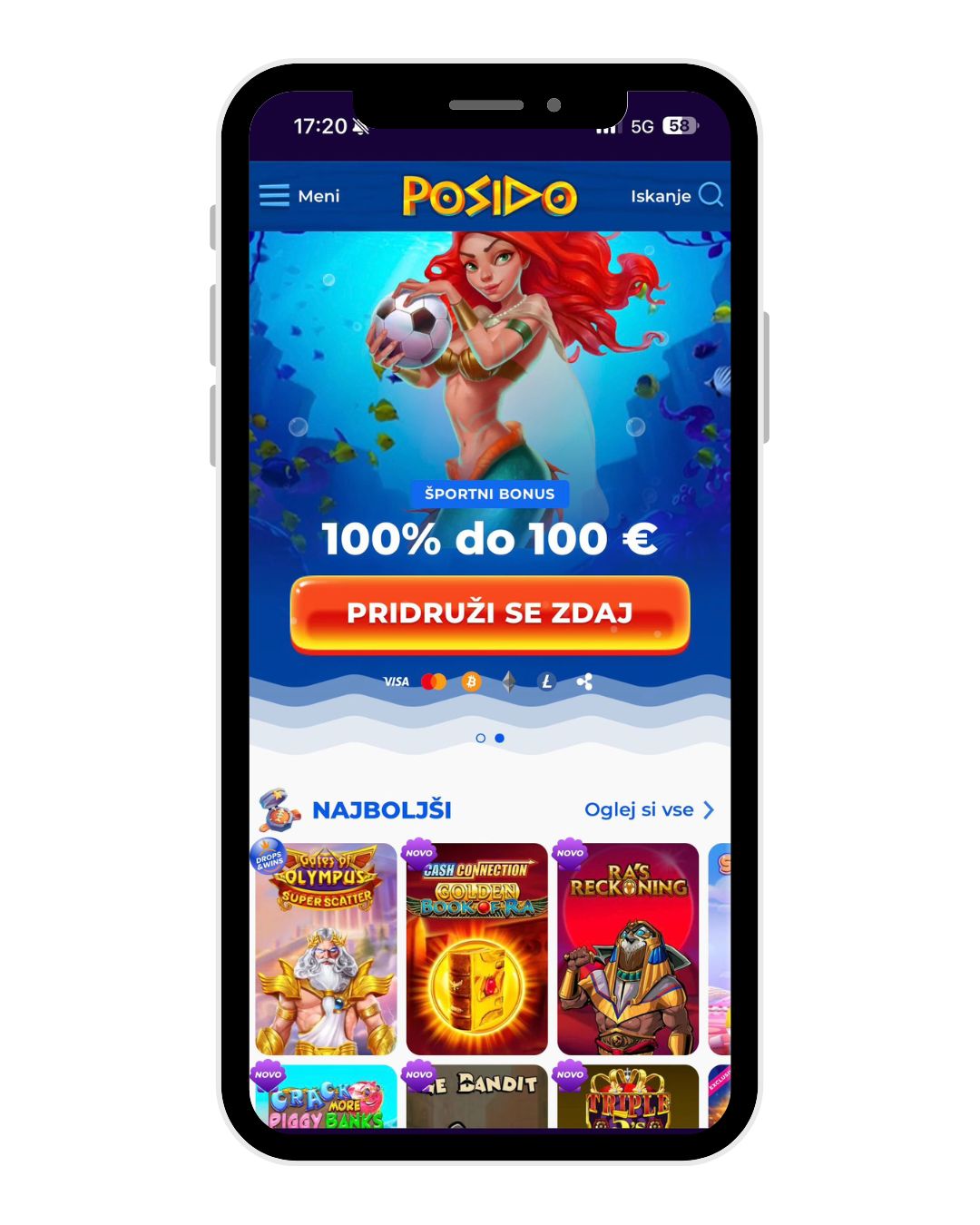posido casino mobile home