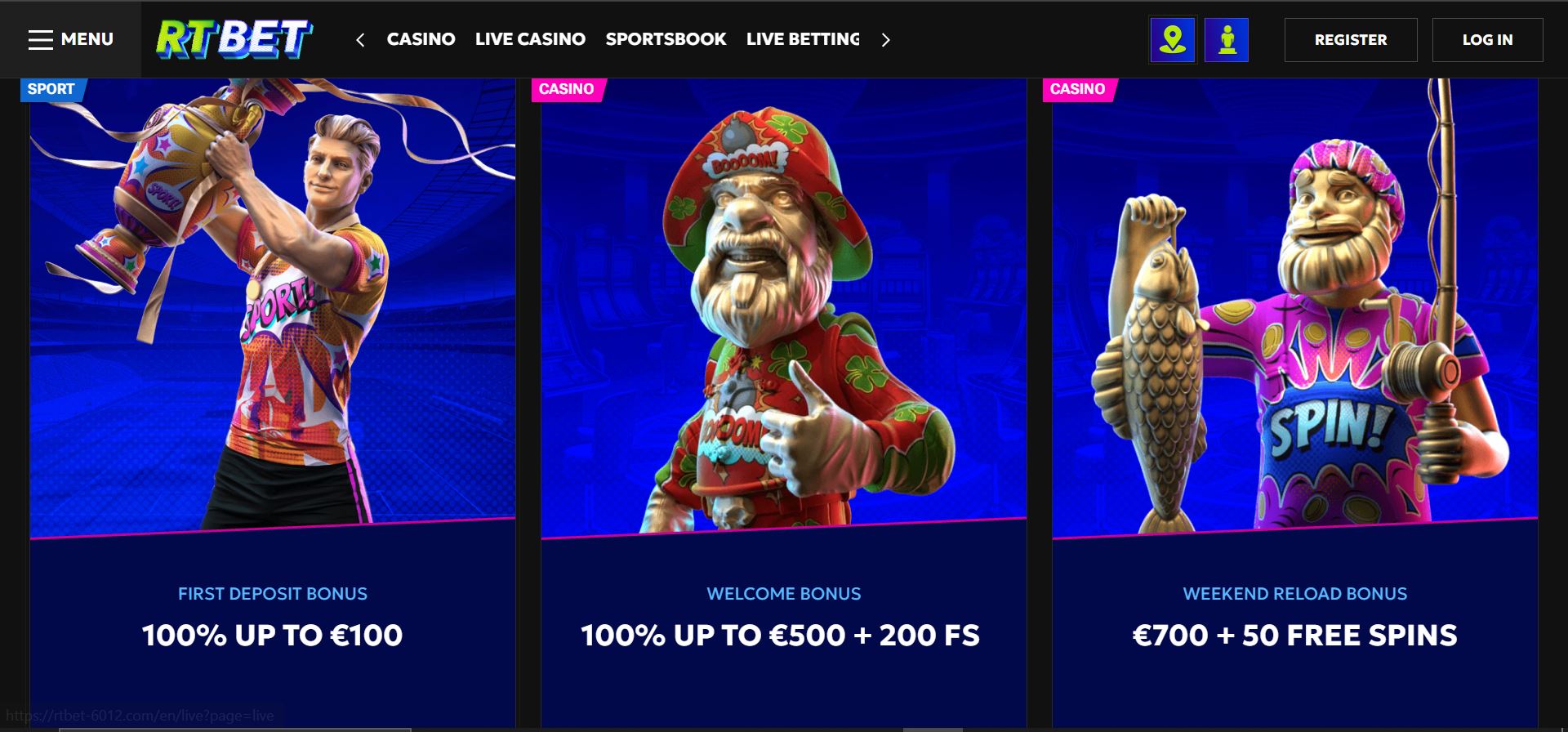 rtbet casino promotions