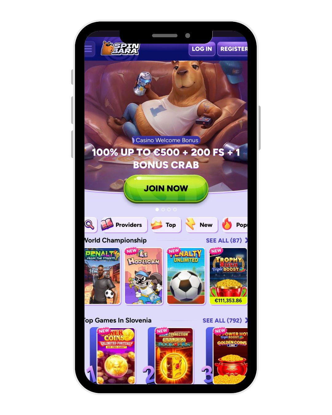 spinbara casino mobile home