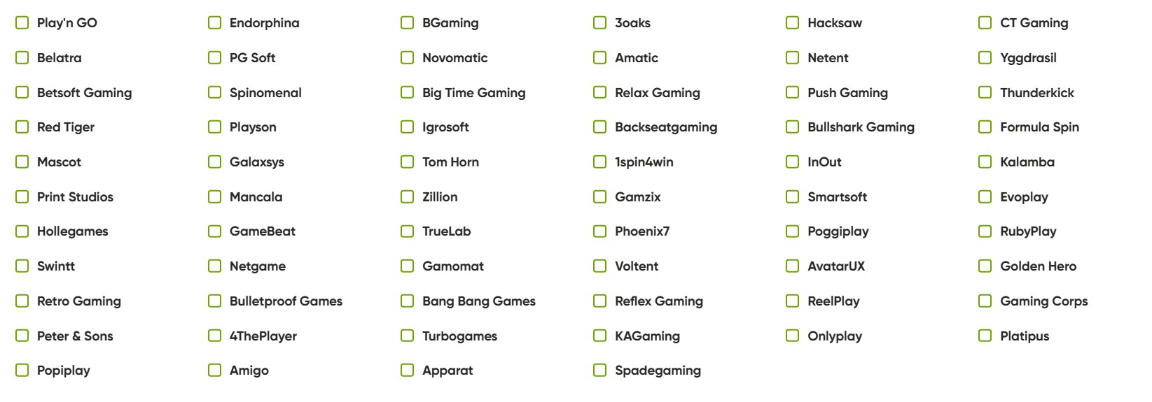 Fresh Casino Providers Shot