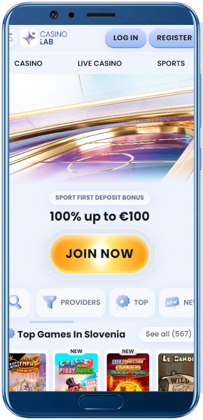 CasinoLab Casino Mobile App Shot