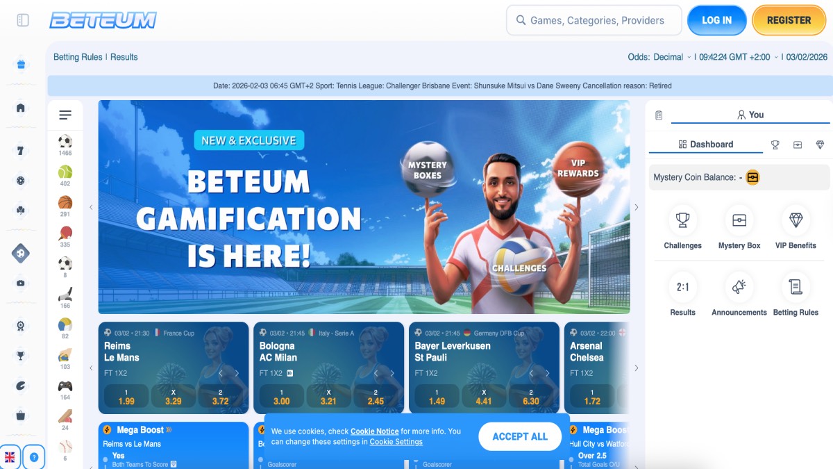 Beteum Casino Sportsbook