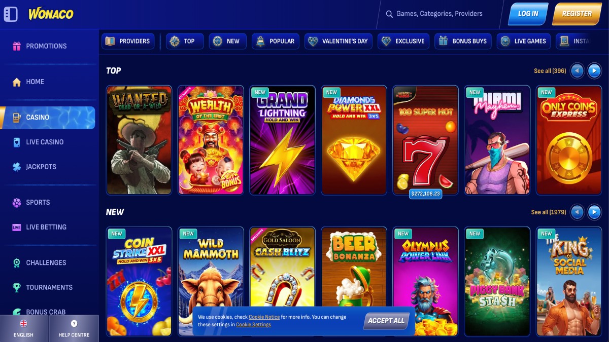 Wonaco Casino Game Collection
