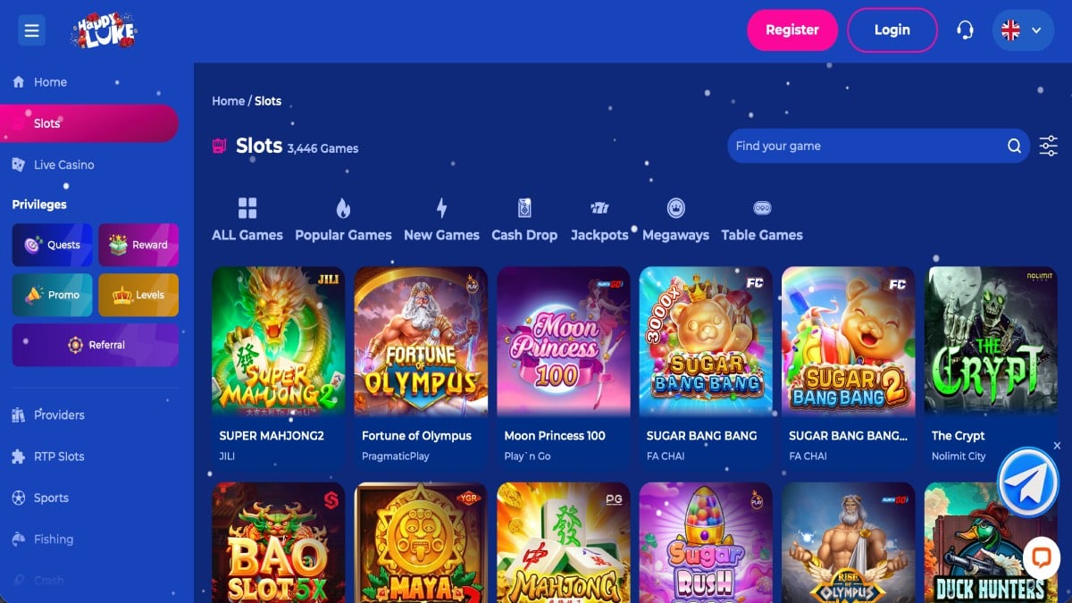 HappyLuke Casino Game Collections