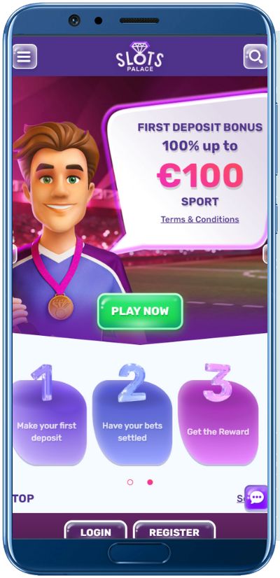 SlotsPalace Casino Mobile App Shot