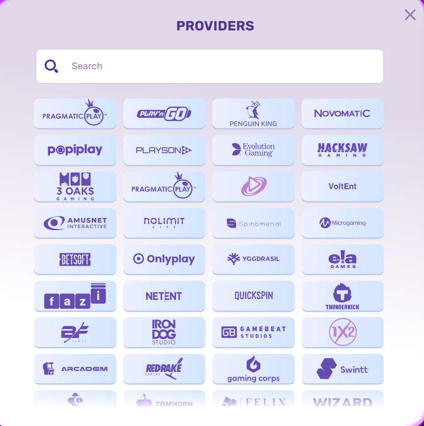 SlotsPalace Providers