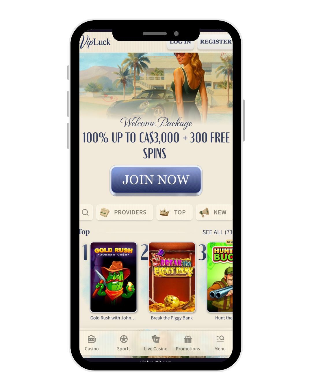vip luck casino mobile home