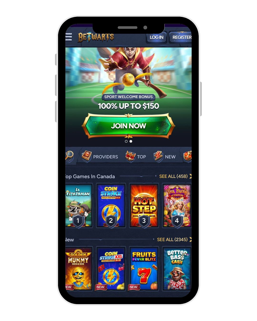 betwarts casino mobile home