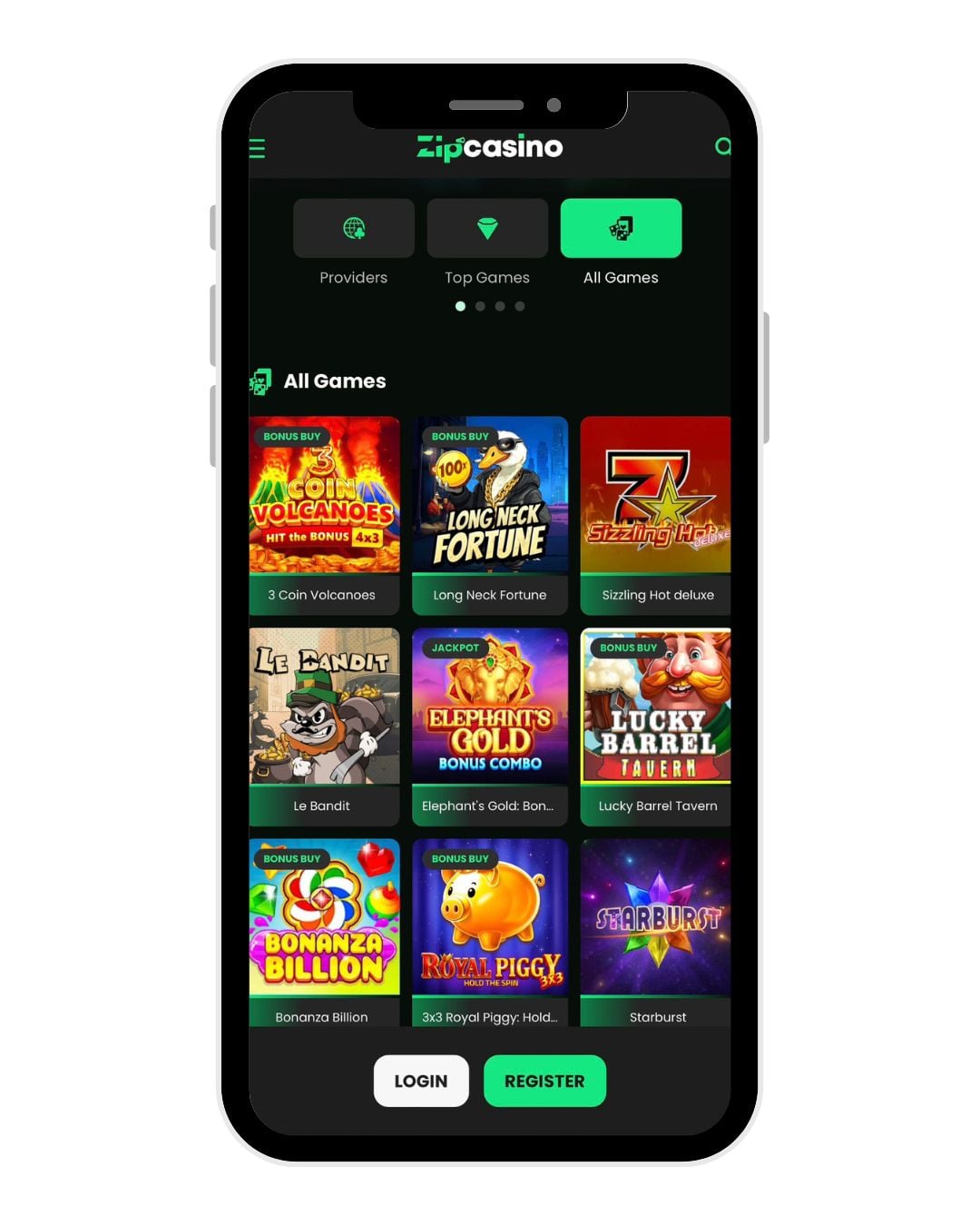 zip casino mobile home