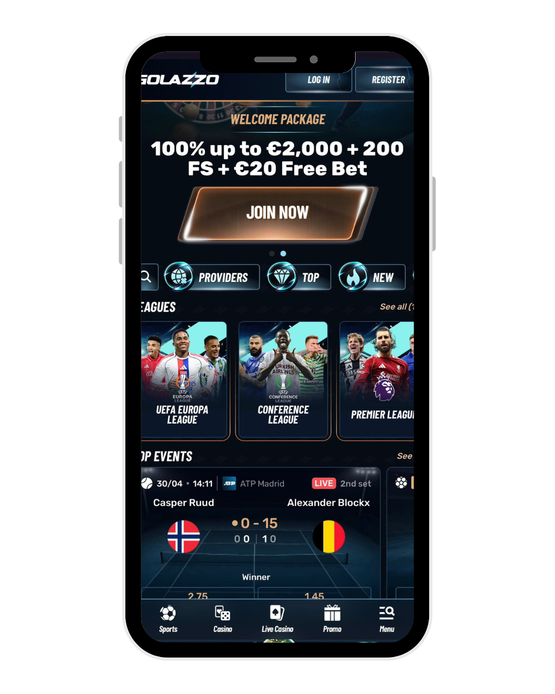 golazzo casino mobile home