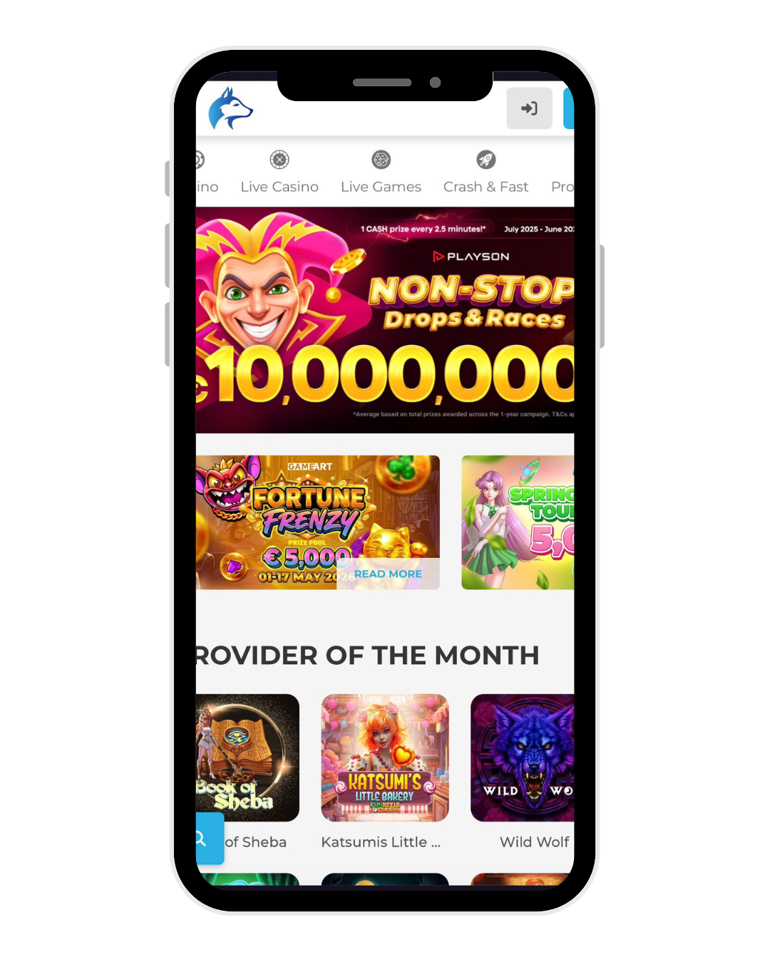 wolfy casino mobile home