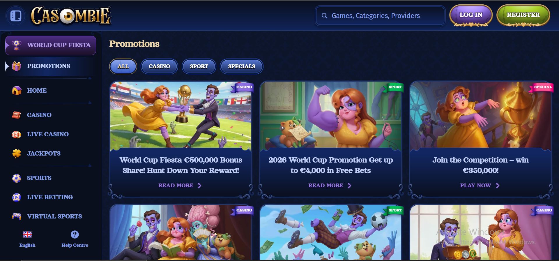 casombie casino promotions