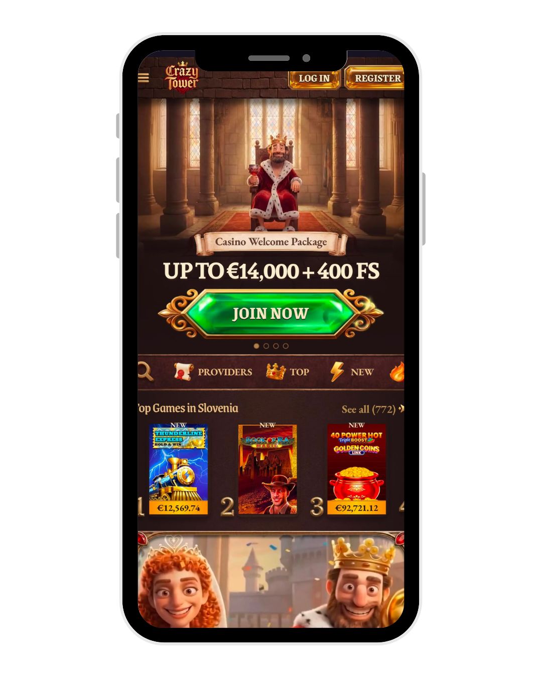 crazy tower casino mobile home