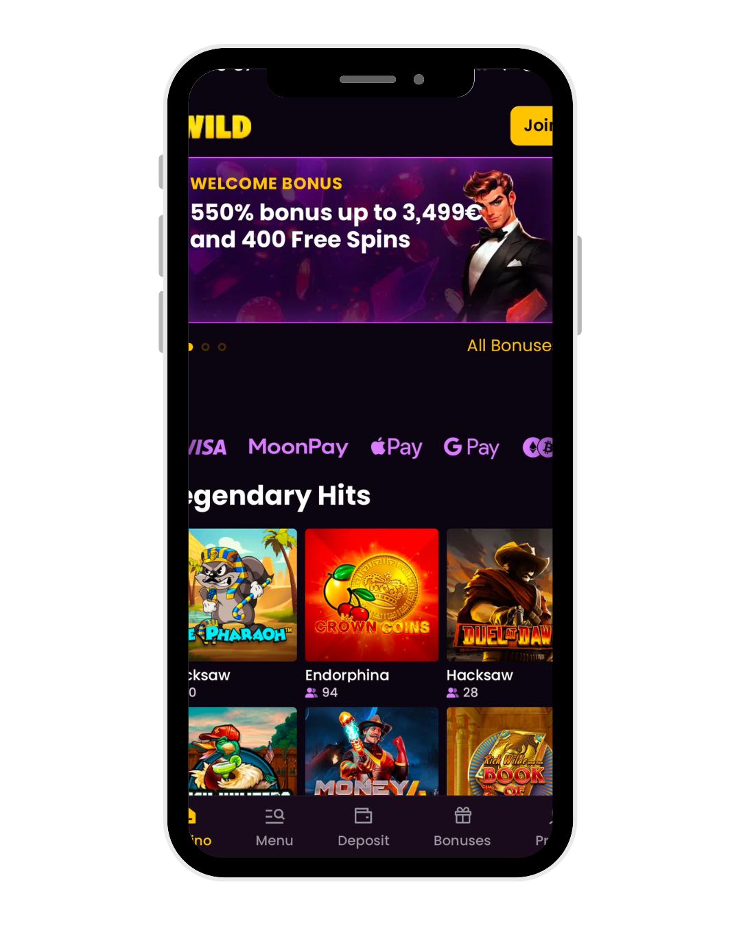 iwild casino mobile home
