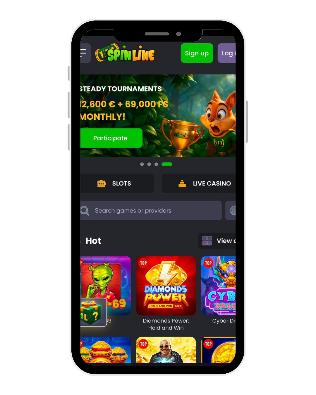 spinline casino mobile home