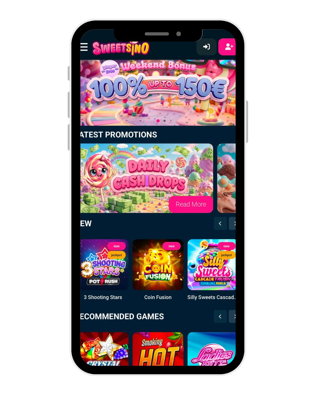 sweetsino casino mobile home