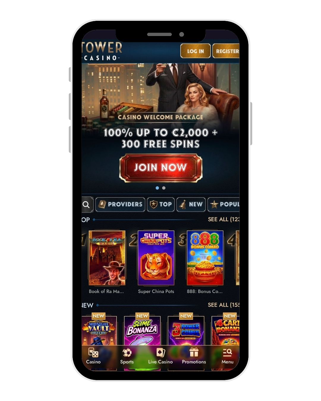 tower casino mobile home