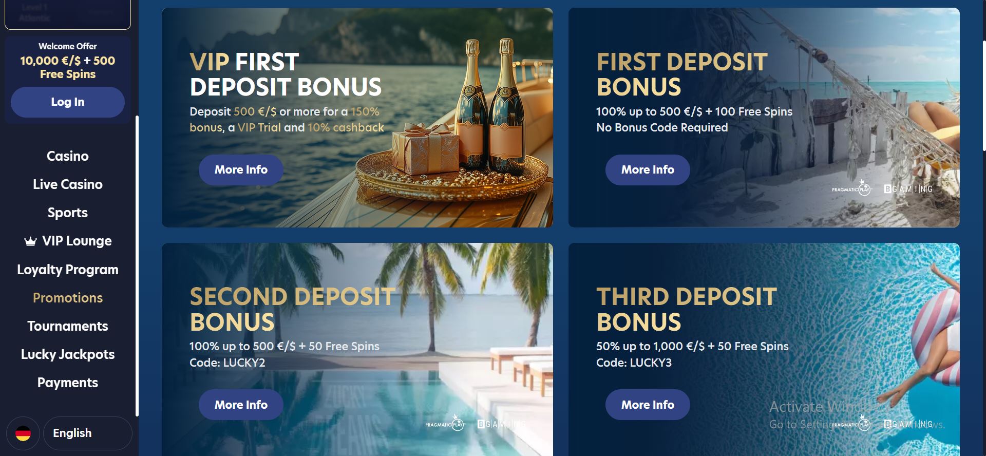 luckydreams casino promotions