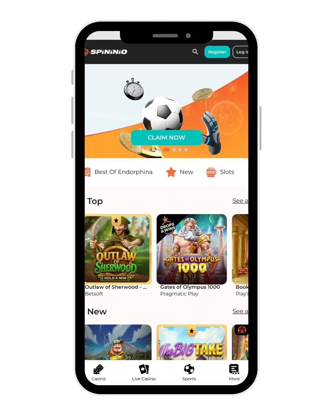 spininio casino mobile home