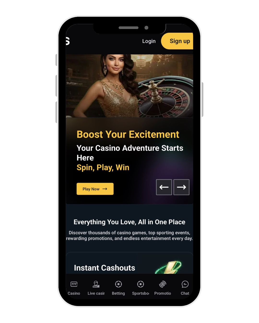 sultanbet casino mobile home