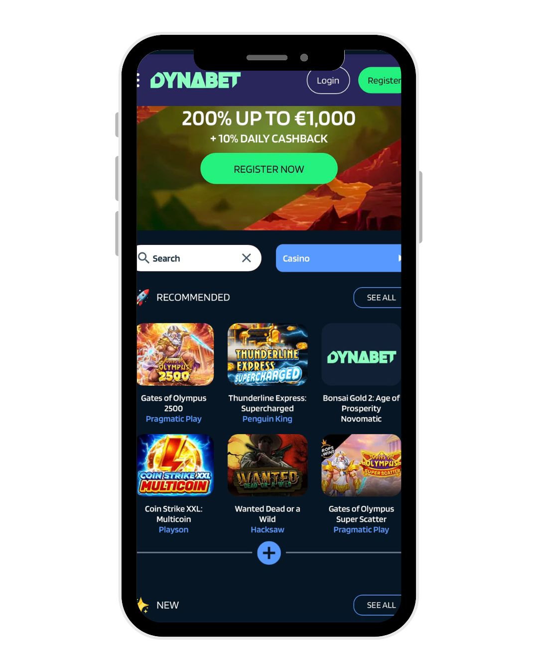 dynabet casino mobile home