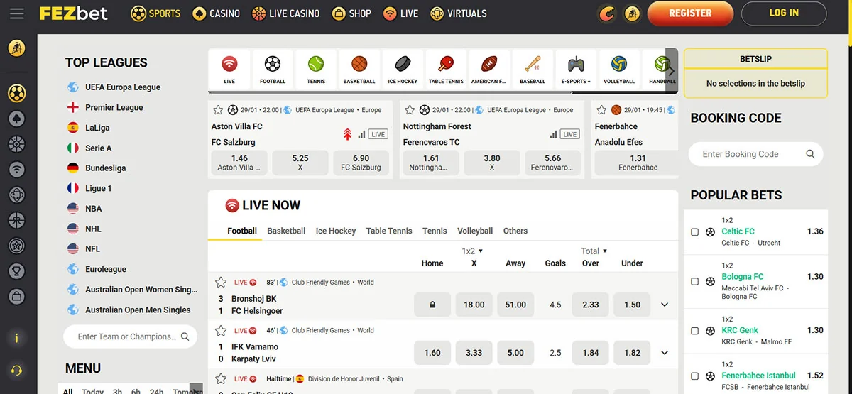 FezBet sports betting