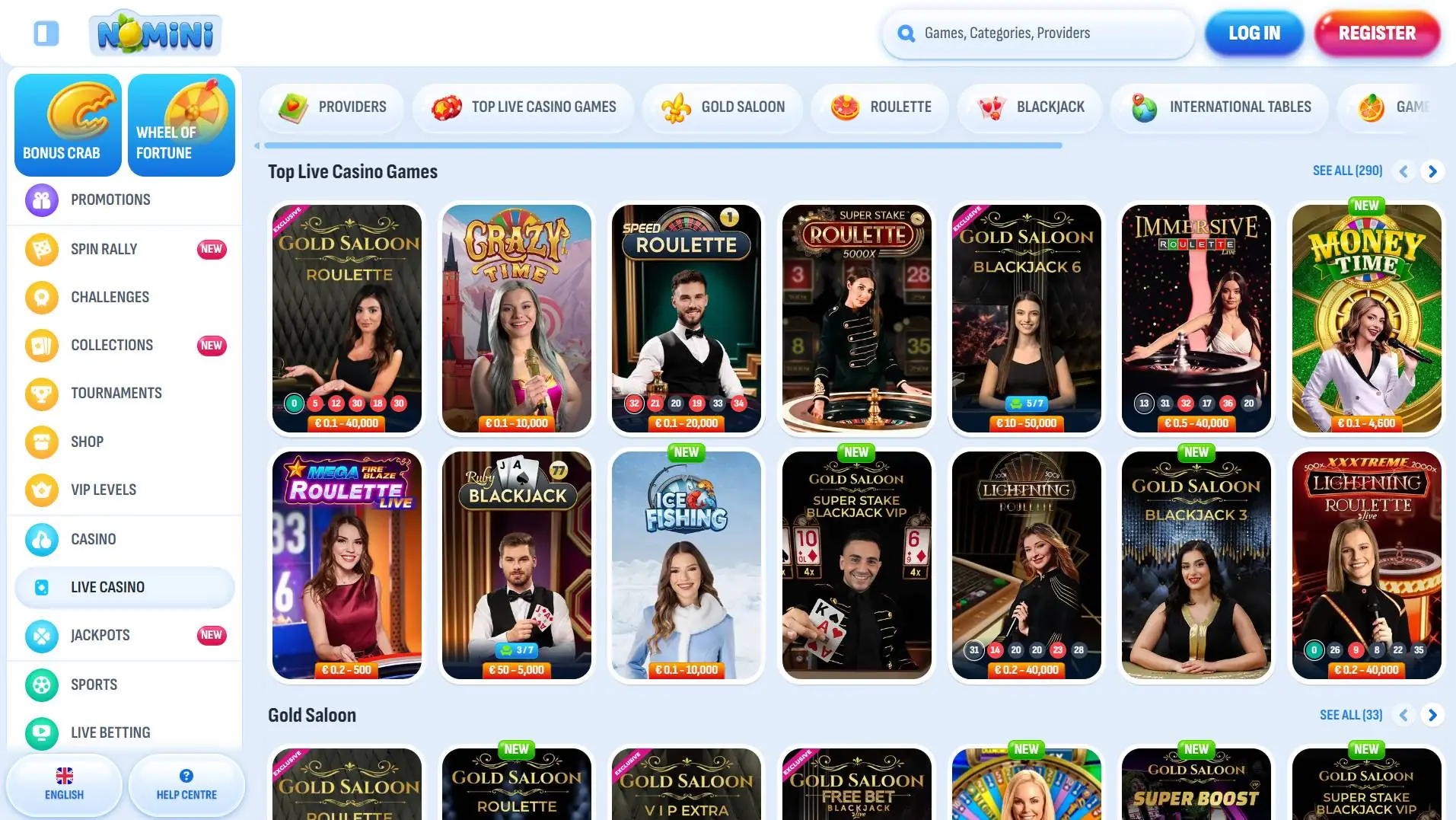 Nomini Live Casino