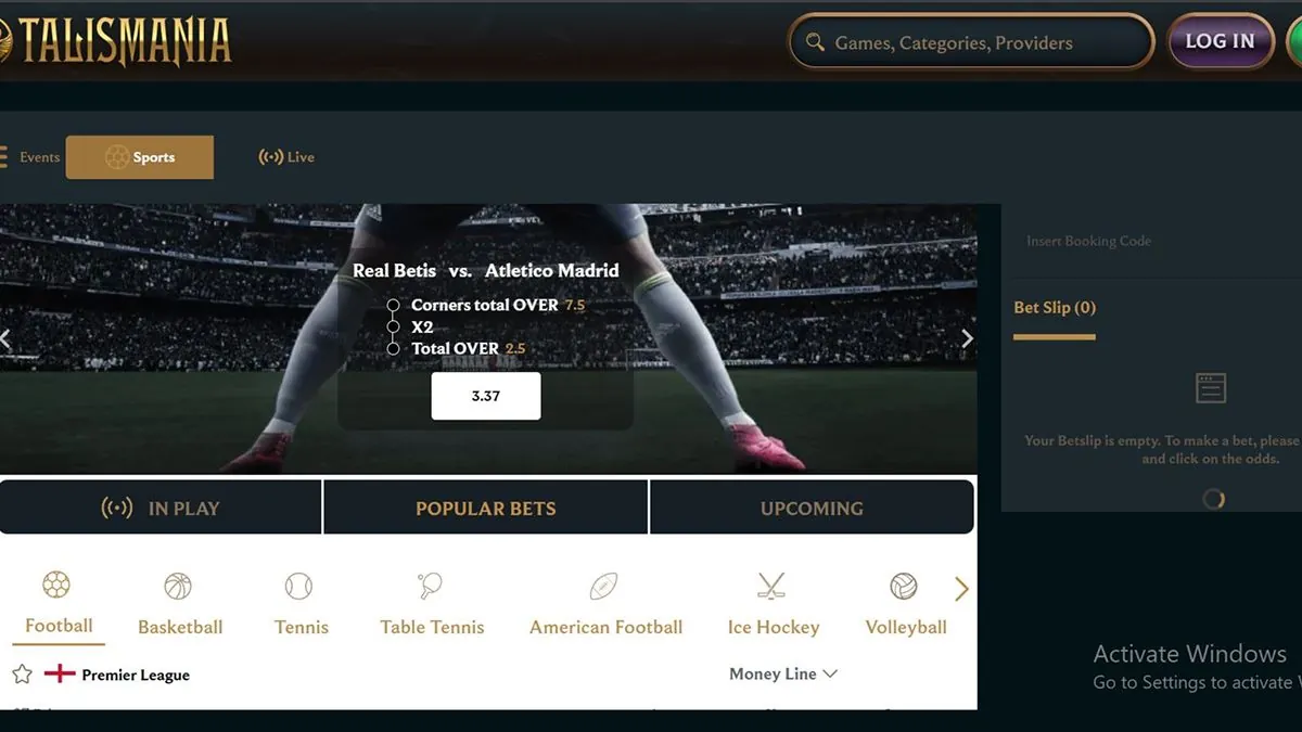 talismania sports betting 1