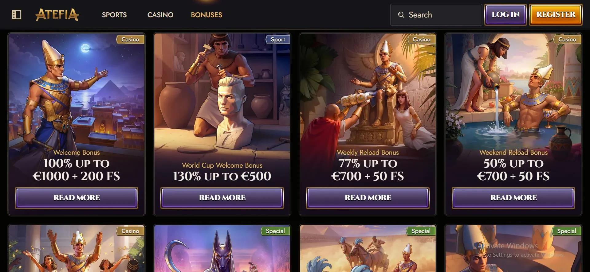 atefia casino promotions