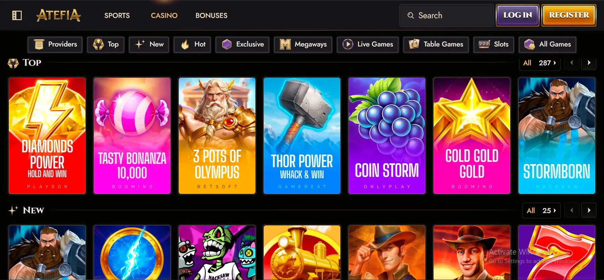 atefia casino slot games