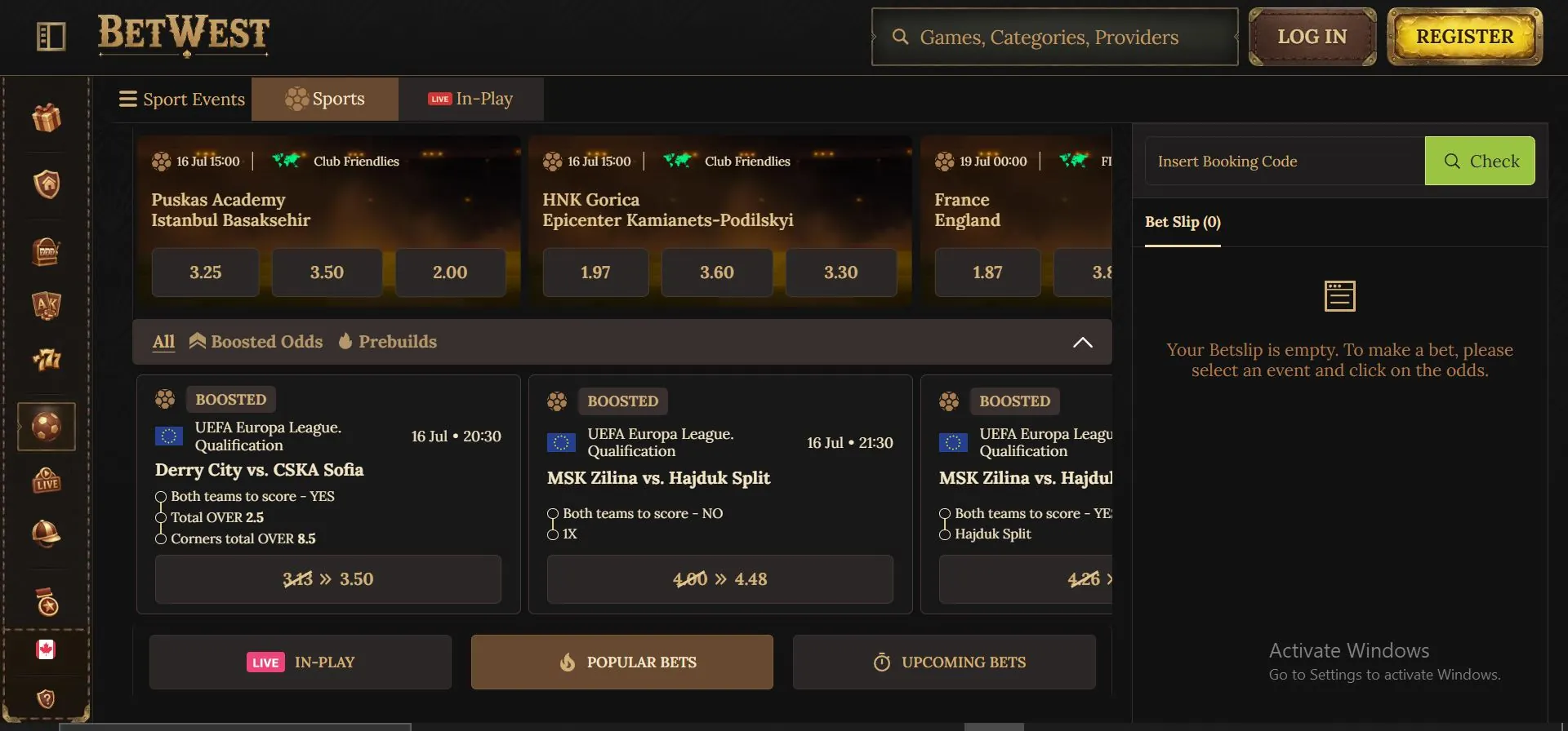 betwest casino sports betting