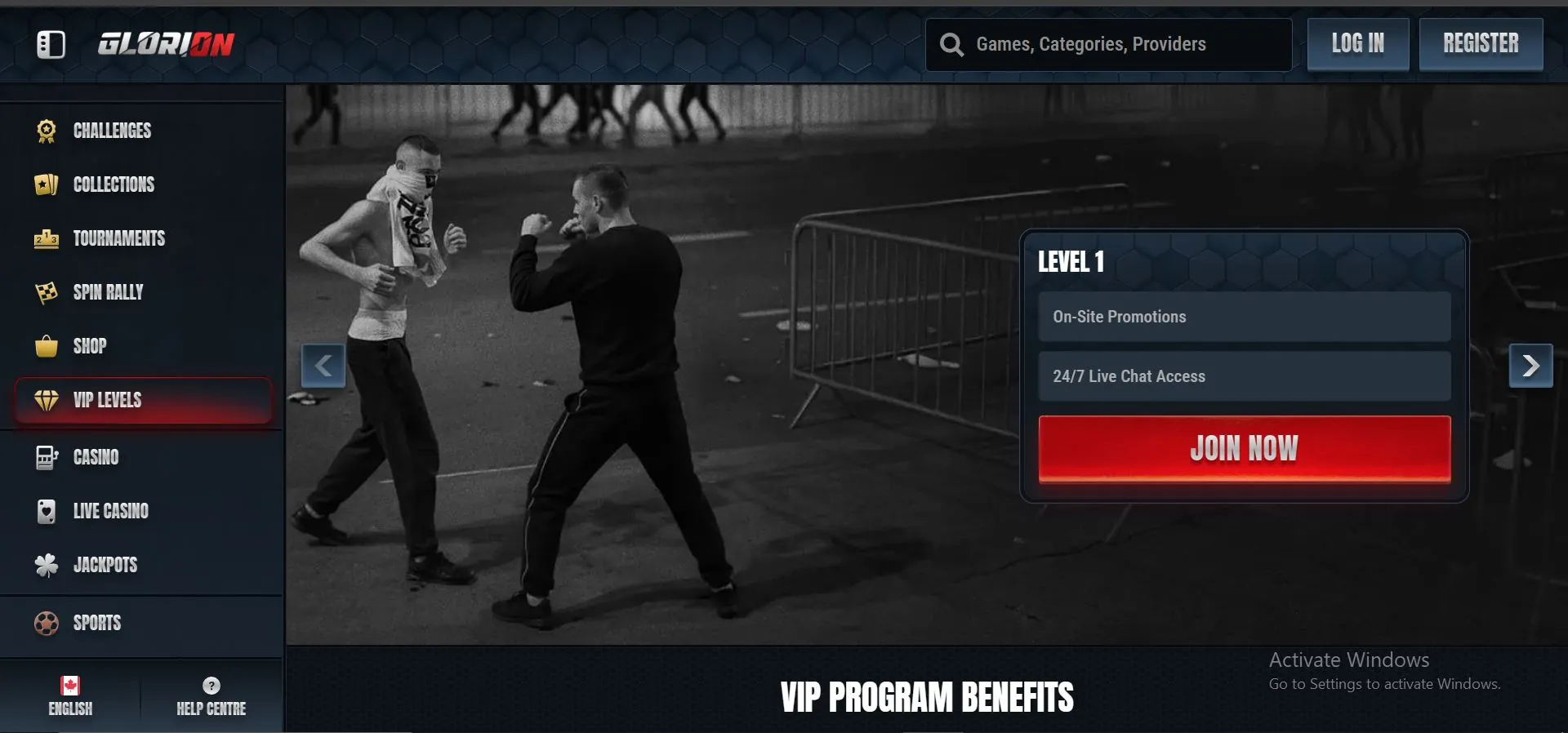 glorion casino vip program
