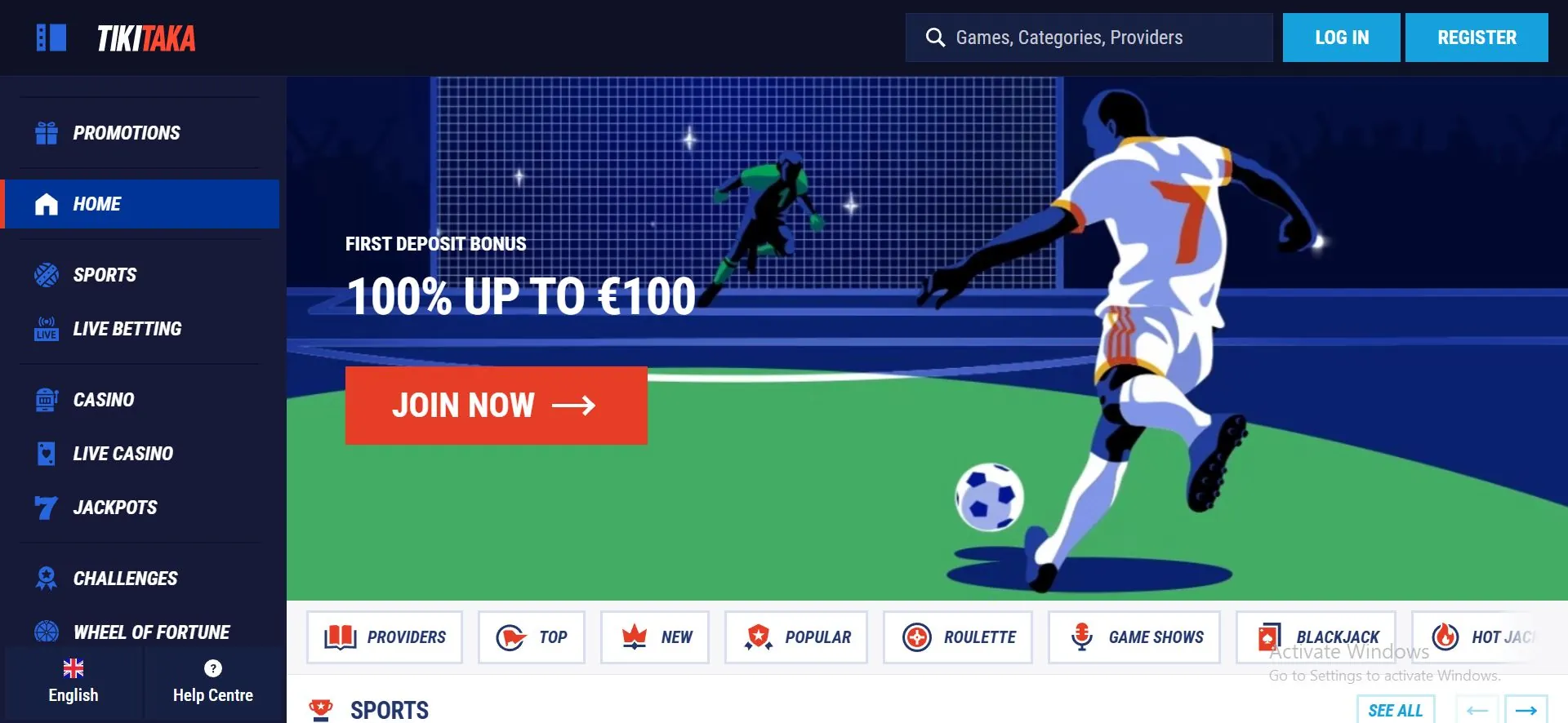 tikitaka casino home page
