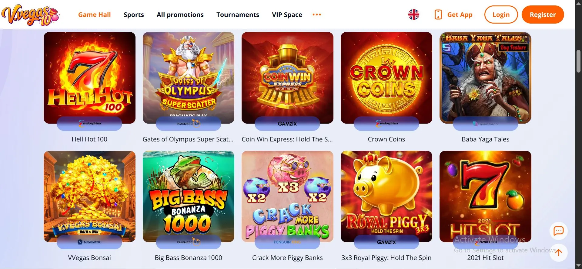 v.vegas casino slot games