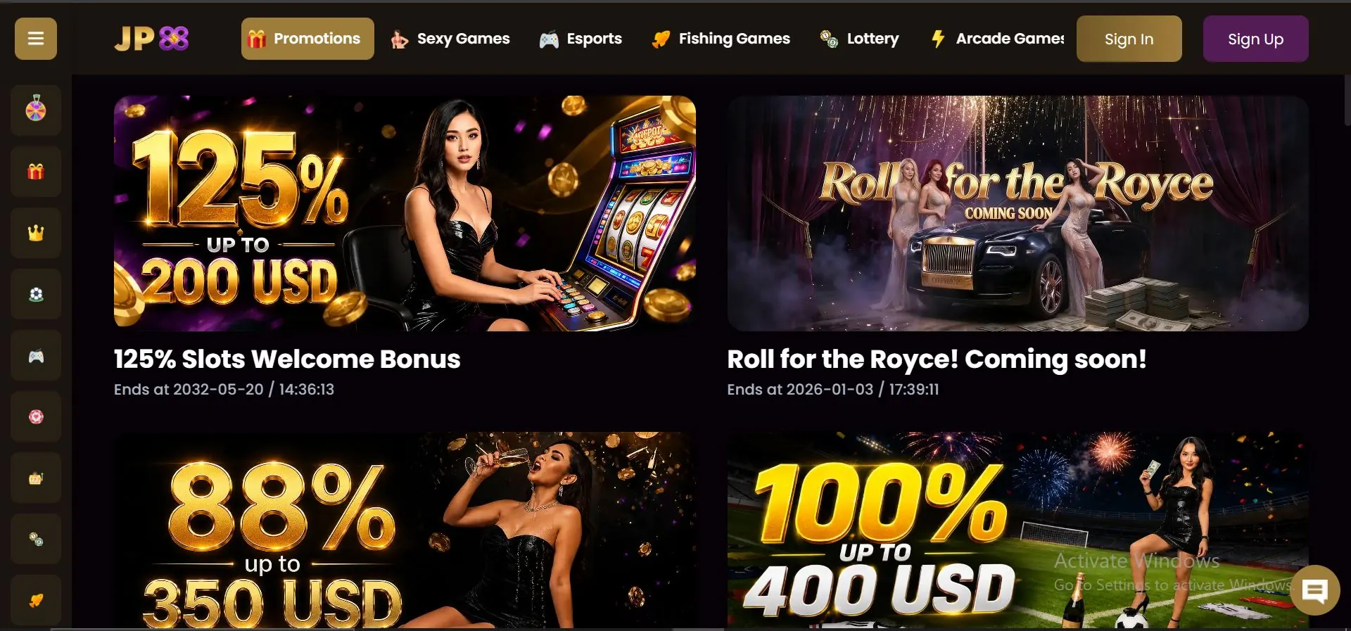 jp88 casino promotions